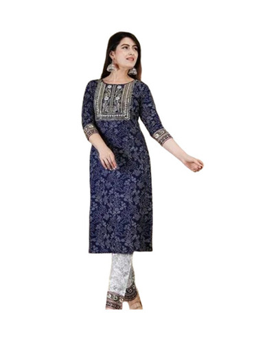 Ladies Kurtis - Decoration Material: Stones