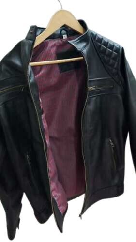 Leather Jacket - Color: Black