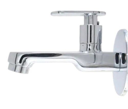 Long Body Brass Bib Tap - Color: Silver