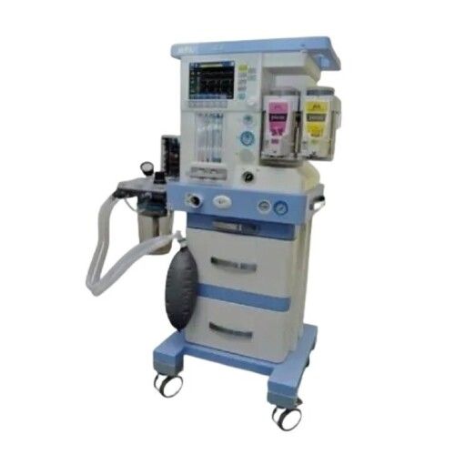 Portable Anaesthesia Machine - Color Code: White And Blue