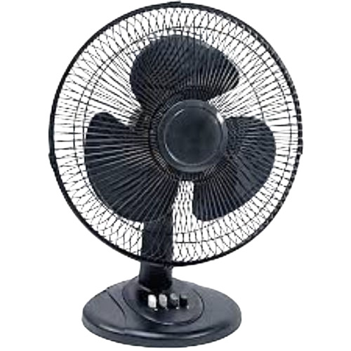 Table Fan - Metal, 3 Blades, Black | Durable, 5 Star Energy Efficiency, Fine Finishing, Table Installation, 1 Year Warranty