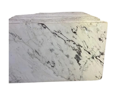 Marble Slabs - Polished White Marble Standard Size Heavy-Duty Water-Resistant Slip-Resistant Easy to Clean