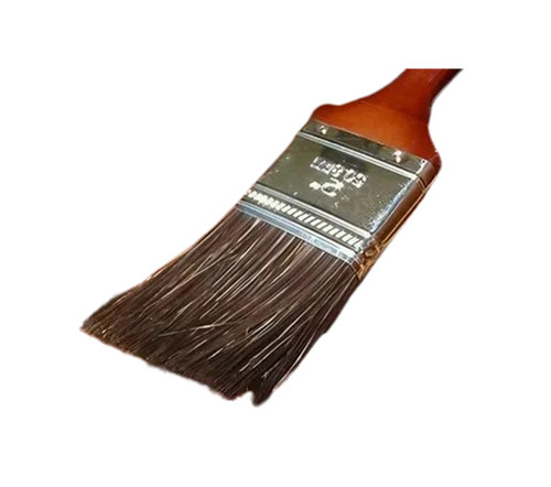 Paint Brush - Nylon Hair, Standard Size, Brown Handle | Lightweight, Easy to Use, Washable, For All Painting Applications