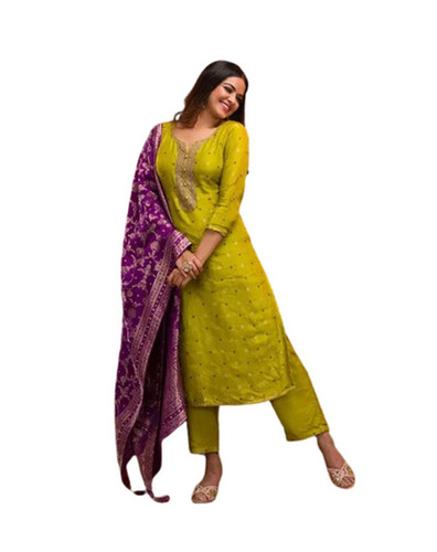 Salwar Suits - Decoration Material: Laces