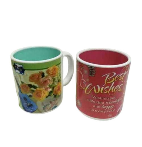 Coffee Mugs - Ceramic, 250-300ml Size, Available in Many Colors | Printed Design, Comfortable Grip, Lightweight, Glossy Finish, Round Shape