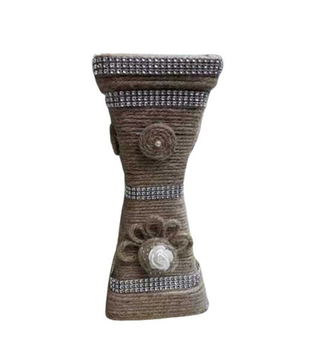Flower Pots - Brown Cylindrical 9 Inch | Portable Easy to Install Customized Designs 150 Grams