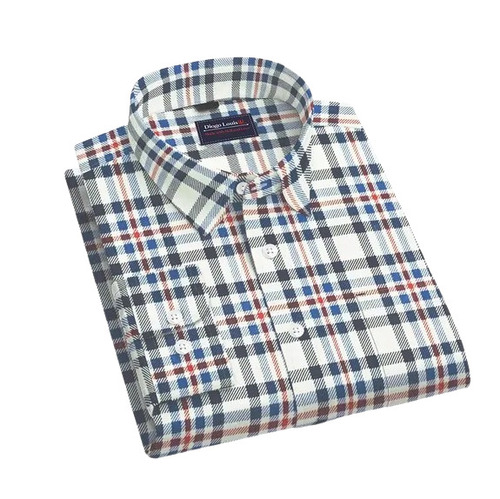 Mens Woolen Shirt - Large Multi Color Checked Pattern | Anti-Wrinkle Breathable Quick Dry Full Sleeves