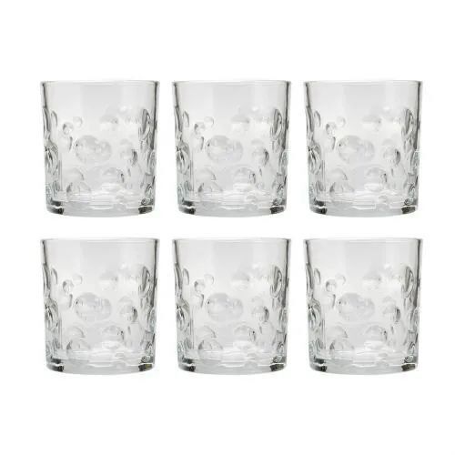 6 Piece Glass Set - Color: White