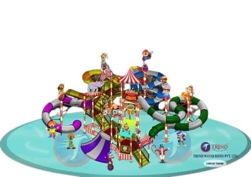 Circus Theme Play Structure - Material: Frp