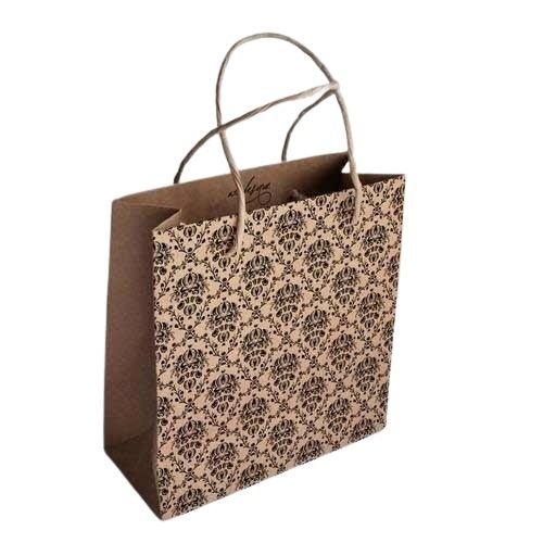 Designer Paper Bag - 16x12x3.5 inches | Eco-Friendly Kraft Paper, Customizable Designs, Durable for Up to 5kg, Premium Look for Retail & Events