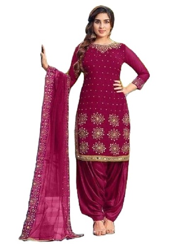 Ladies Fancy Salwar Suits - Color: Meherum