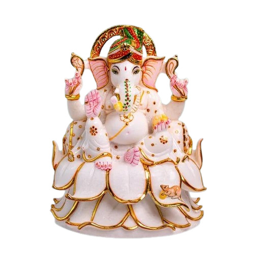 Marble Ganesh Statue - Fabric Type: .