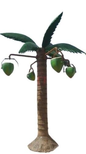 Water Park Tilting Coconut Tree - Material: Frp