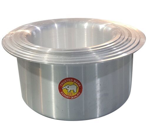 Round Aluminium Tope - Color: Selver