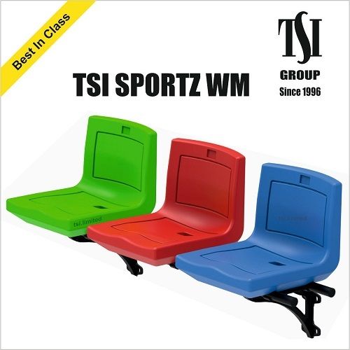 Tsi Sportz Wall Mount Foldable Seat - Material: Plastic