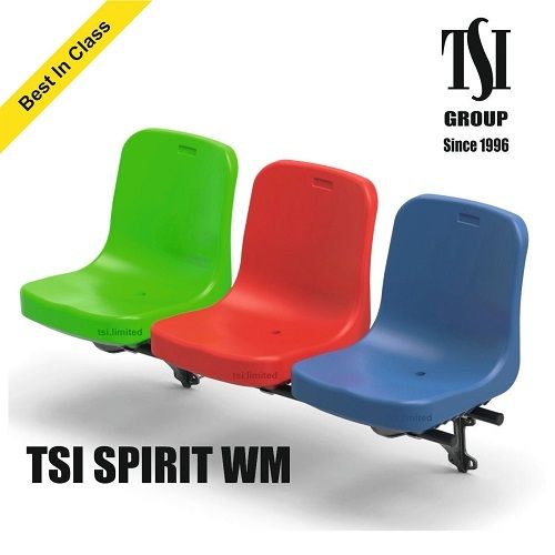 Tsi Sprit Wall Mount Stadium Seat - Material: Plastic