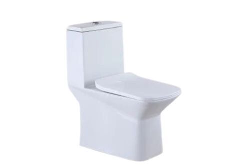 High Grade White Ceramic Elongated Siphonic Western Toilet with Soft