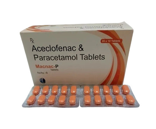 Aceclofenac Paracetamol Tablet - 20x10 Tablets, 100% Pure, Clinically Proven Effectiveness, 100% Safe And Chemical-free, Recommended For Body Pain Relief