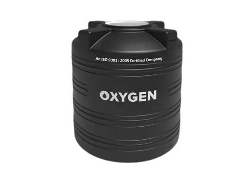 Double Layer Water Tank - HDPE Plastic, 900x950x400 mm, Matte Black | 500 L Oxygen Storage Capacity, Square Shape
