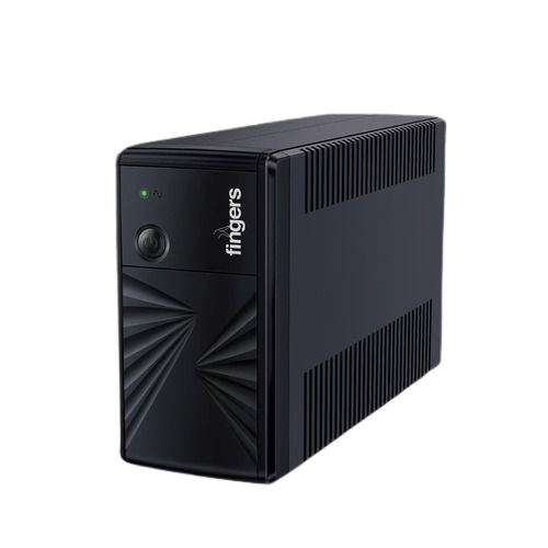 Fingers UPS FR-630N - 600 VA / 360 W Output 230 V AC 50 Hz Frequency | Black Standard Size Fast Recharge Technology