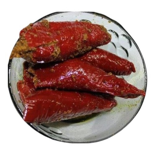 Red Chilli Pickle - 1 Kilogram, 100% Pure Vegetarian, Hygienically Processed, Ready To Eat, Chemical Free, Made With Red Chilli, Garlic, Spices