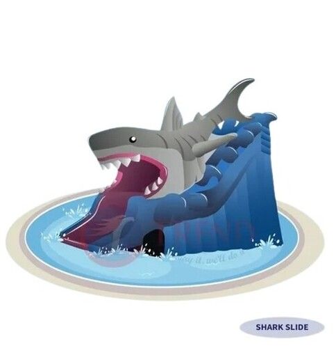 Water Park Baby Shark Slide - Material: Frp