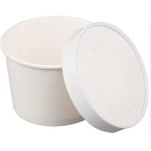 Eco Friendly Paper Container - Color: White