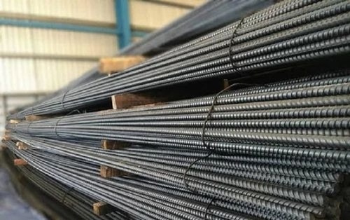 Tmt Steel Bars - MS TMT Bars, 12 Feet Length, Grey Color, Round Shape, 32 mm Thickness | Enhanced Ductility, Corrosion Resistance, Earthquake Resistance and Superior Concrete Bonding
