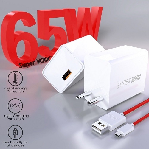 Super Vooc Dash Warp Charger 65w Mobile Charger