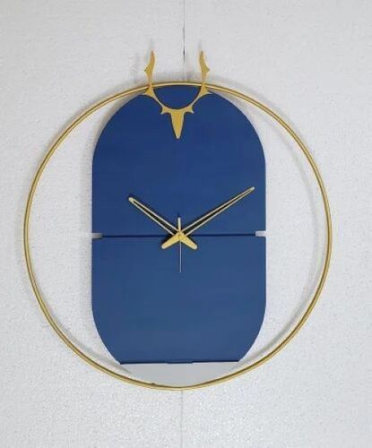 Decorative Wall Clock - Color: Brass Oil Lamp Stand