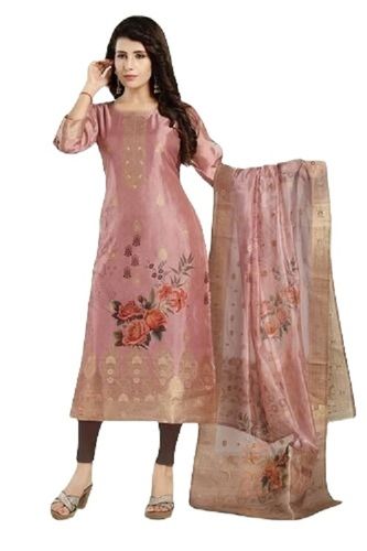 Floral Print Salwar Suit Set - Color: All