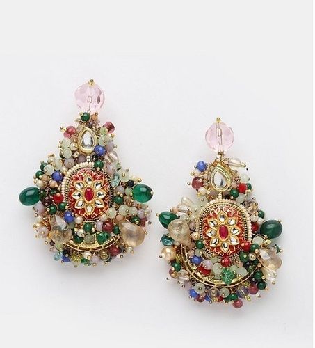 Laal Tamanna Drop Earring - Color: Multiple