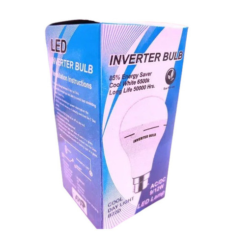 Led Inverter Bulb - Plastic, Standard Size, Cool White | Energy Efficient, Shock and Crack Resistant, Easy to Install, Perfect for Malls and Offices
