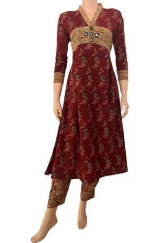 V Neck Ladies Kurta