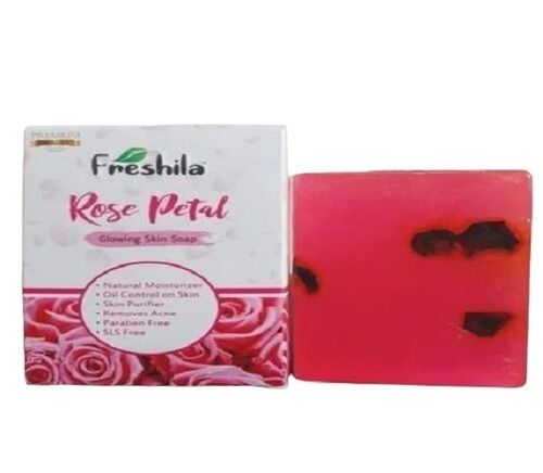 Handmade Rose Petal Bath Soap - Color: Purple