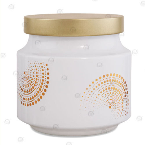 Printed Round Croco Jar