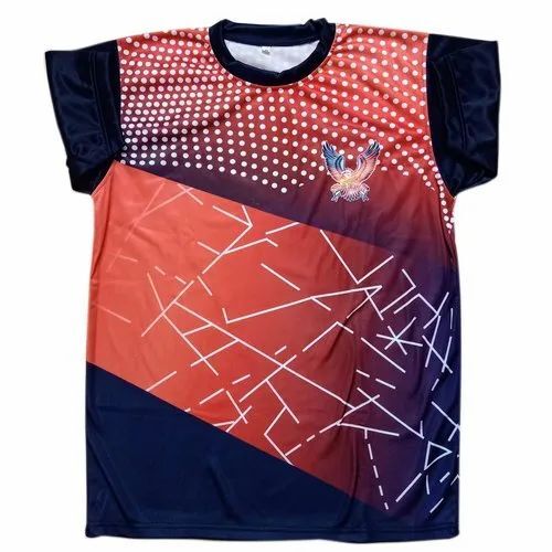 Sports T Shirt - 100% Polyester, Sizes L/M/XL, Multicolor, Light Weight & Breathable Design, Cool Max Technology for Summer Cricket Matches