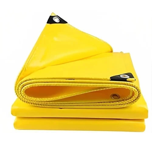 120 GSM Yellow Plastic Tarpaulins - Polypropylene, Lightweight and Durable, UV Resistant, Tear and Puncture Proof, PE Laminated