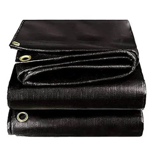HDPE Tarpaulins - 180 GSM, Black | Excellent Waterproof Protection, High UV Resistance, Tear and Puncture-Resistant, Reinforced Edges, Lightweight for Heavy-Duty Applications