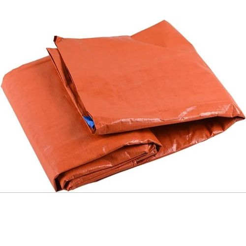 260 GSM HDPE Tarpaulins - Waterproof, Orange, PE Coated, Tear and Puncture-Resistant | Effective Barrier, UV Resistant, Lightweight for Agricultural Use