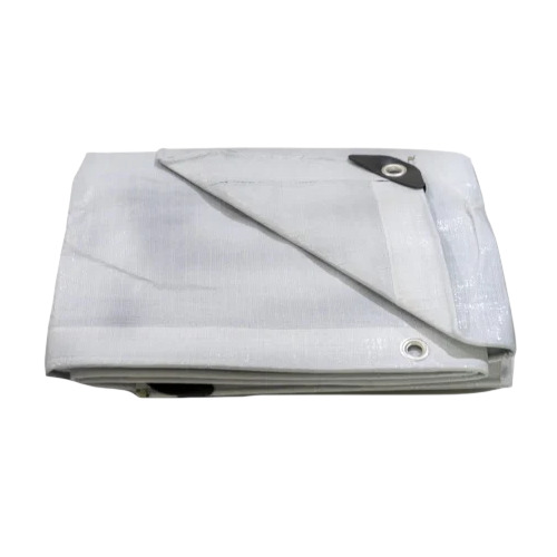 400 GSM HDPE Tarpaulins - Waterproof, White, PE Coated, Woven Finish | High UV Resistance, Tear and Puncture Resistance, Easy to Clean