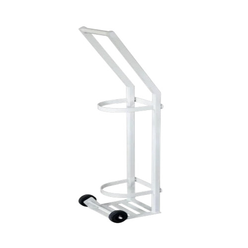 Oxygen Cylinder Stand - Color: Silver