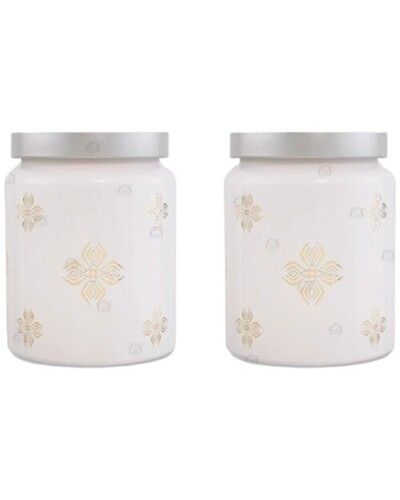 Printed Food Storage Jar - Color: White