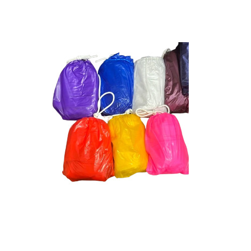 Unisex Plain PVC Poncho - Full Sleeve, Foldable, Sizes S, M, L, XL | Hooded Design, Multiple Colors, Rain and Wind Protection
