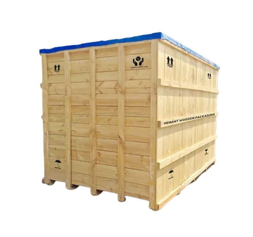 Wooden Packing Cases - Superior Quality, Heavy-Duty Closed Box | Eco-Friendly, Moisture and Termite Resistant, Plain Design