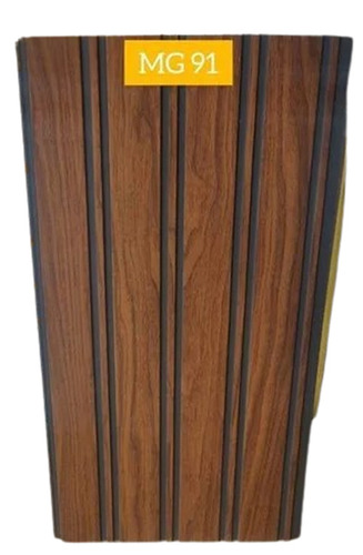 WPC 3D Wall Panel - 26mm Thick, 6x9 Feet, Brown Color | Designed for Exterior Use, Rectangular Shape