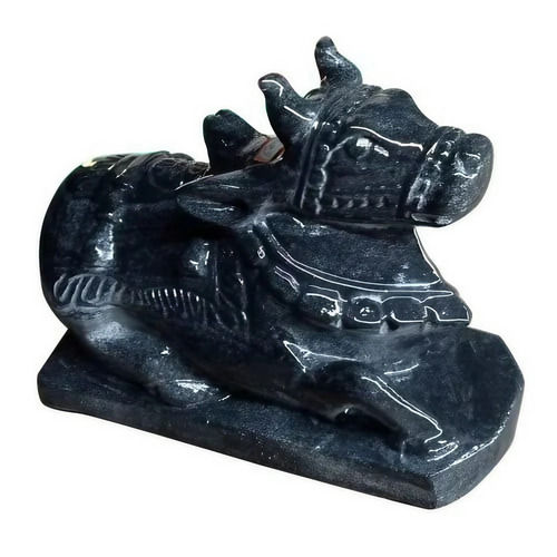 Black Marble Nandi Statue - Feature: Durable