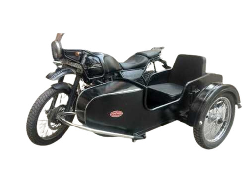 Black Motorcycle Sidecar - Diameter: -