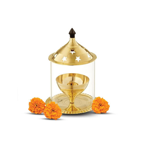 Brass Akhand Jyot For Puja & Religious - Feature: Moisture Proof