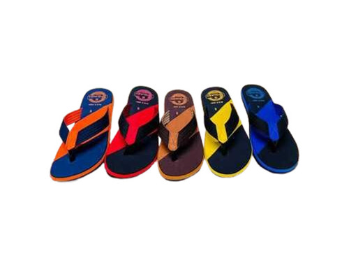 Men's Comfortable Flat Slip-Resistant Slippers - Rubber Material, Standard Size, Available in Various Colors | Lightweight, Breathable, Modern Design, Easy to Walk, Nice Grip, Durable Soles